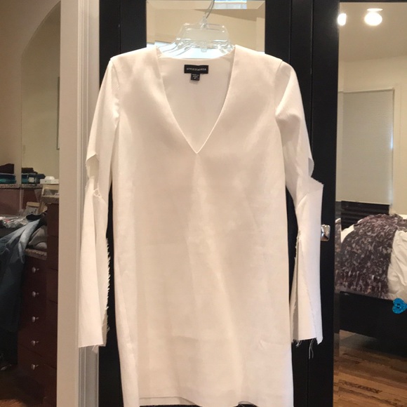 Stylestalker Dresses & Skirts - Style stalker white v neck form fitting dress Stylestalker Dresses & Skirts - Style stalker white v neck form fitting dress